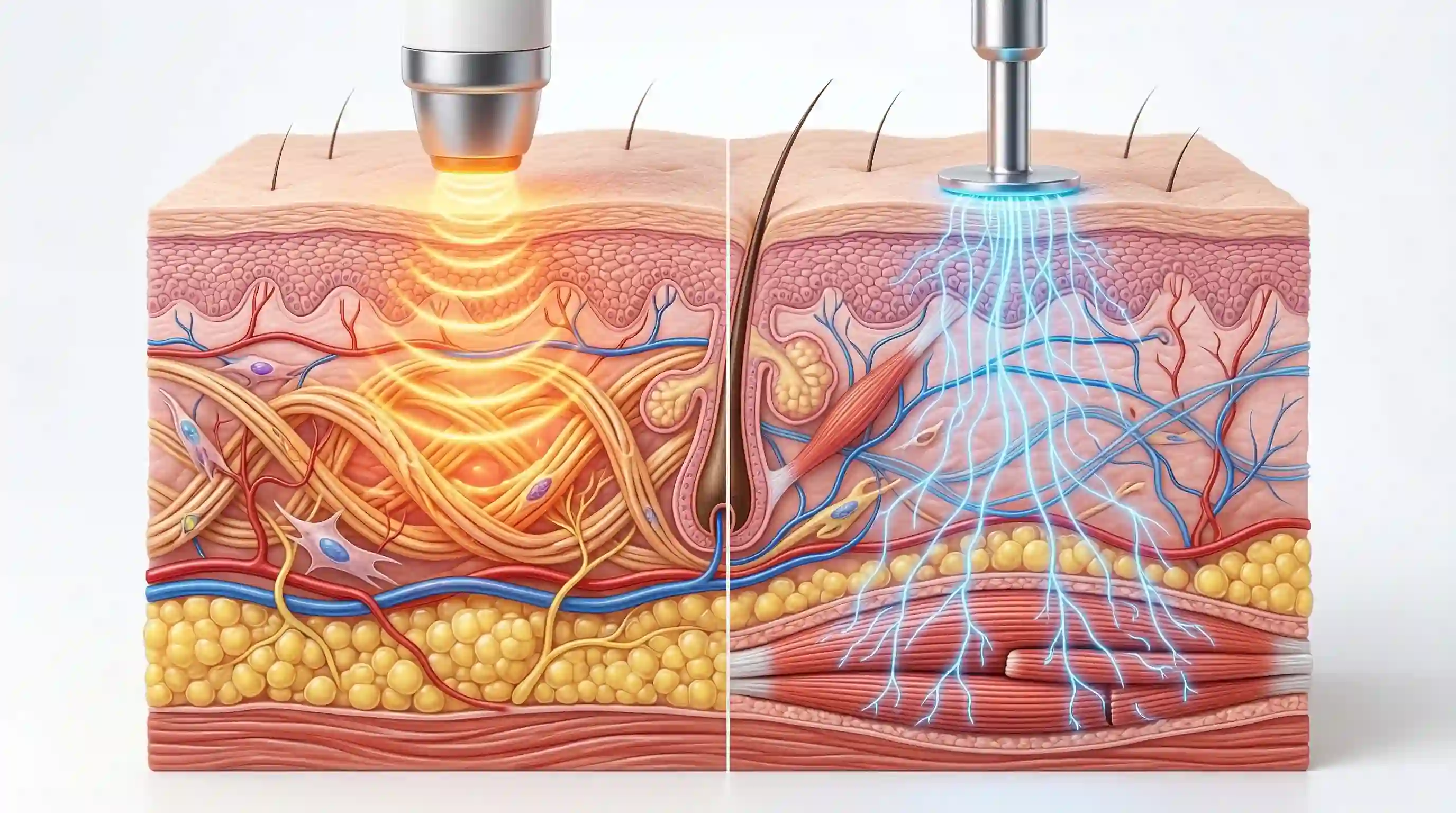 Imagen ilustrativa sobre masajeador de microcorriente vs radiofrecuencia facial: comparativa ml