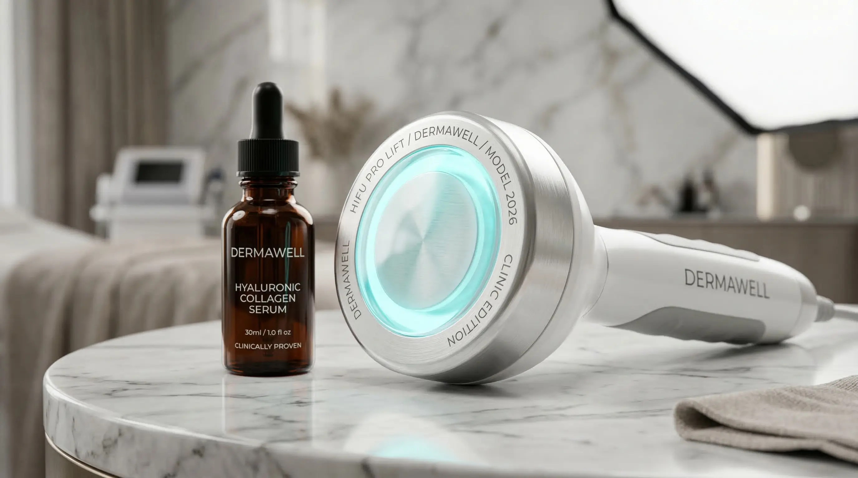 Dispositivo HIFU facial de alta tecnología para mantenimiento
