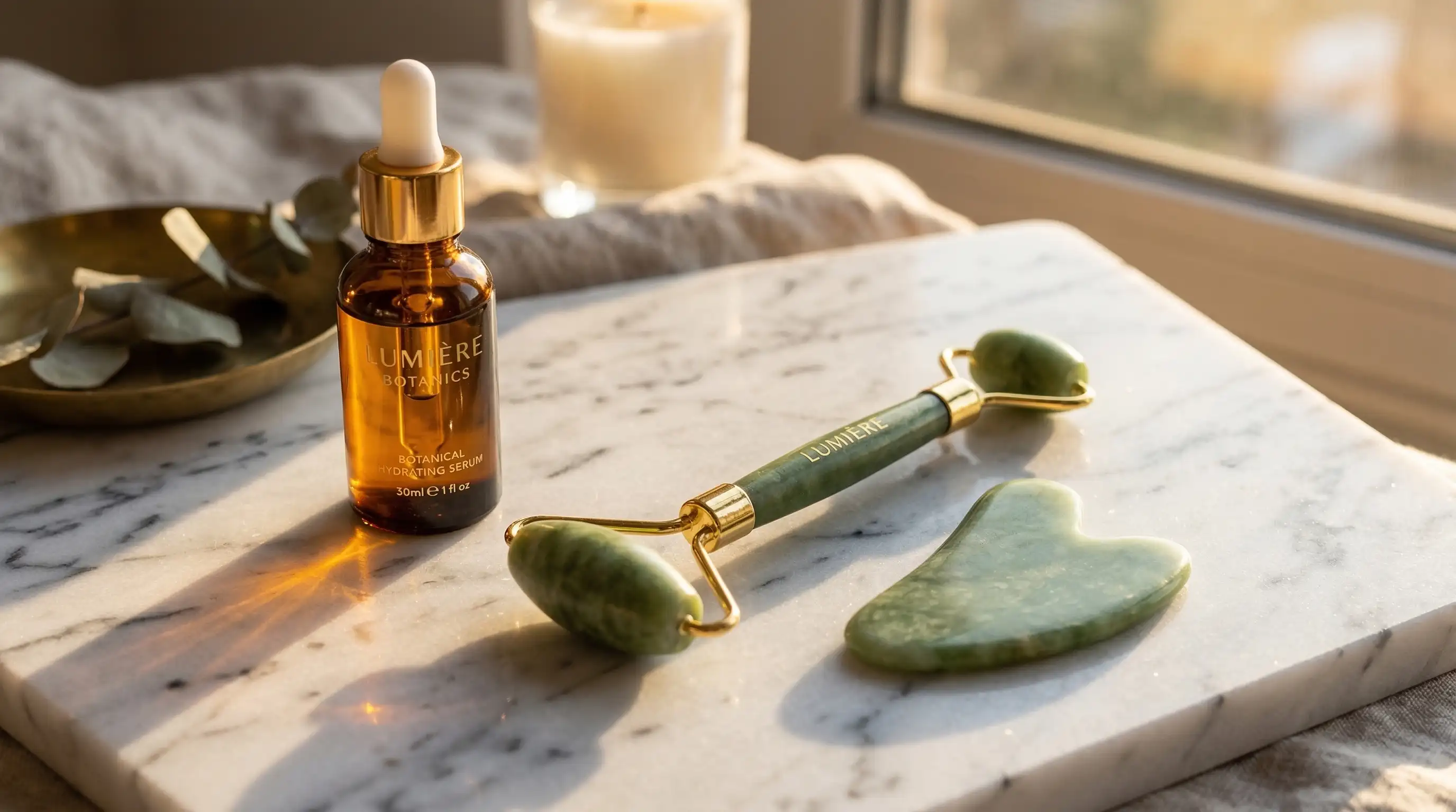 Kit de Piedra Gua Sha y Rodillo de Jade: mejores ofertas envío Full