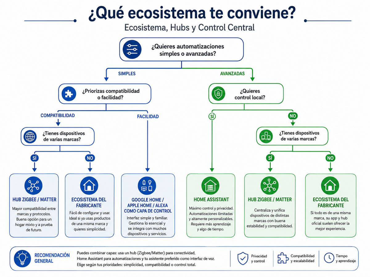 Comparación entre arquitectura domótica local, basada en la nube e híbrida cuando falla Internet